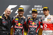 Vettel y Webber logran el doblete en Spa-Francorchamps - Reporte Carrera - GP de Bélgica