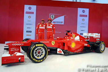 Ferrari presenta en Maranello su nuevo auto, el F2012