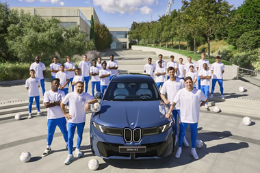 Real Madrid estrena la nueva era eléctrica de BMW con el i7 y el XM como protagonistas