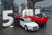 Audi llega a la fabricación de 5 millones de autos con la avanzada tecnología quattro
 