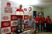 John Jairo Gómez ganador de la 4ª Copa Regional de Habilidad Técnica Kia
