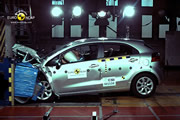 El nuevo Kia Rio Spice es galardonado con cinco estrellas en seguridad EuroNCAP 