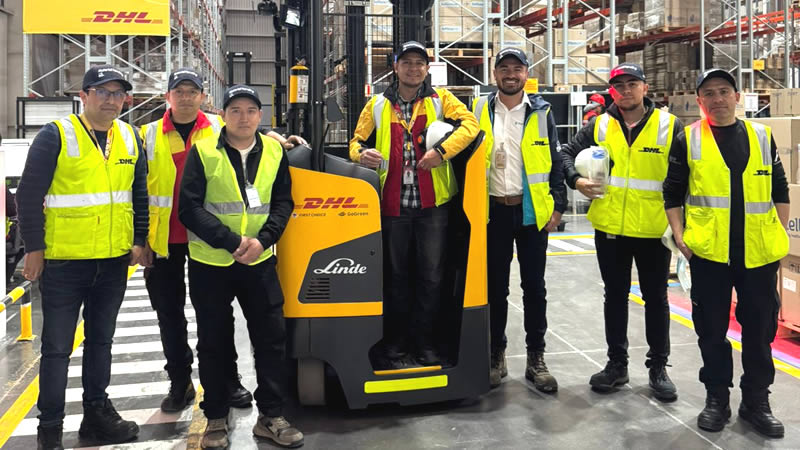 DHL incorpora 10 montacargas eléctricos Linde en Bogotá, Rionegro y Palmira para reducir emisiones