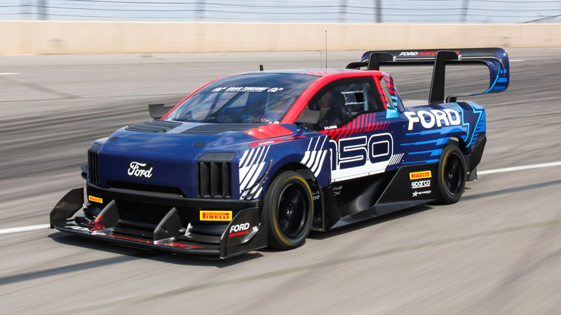 La Ford F-150 Lightning SuperTruck 100 por ciento eléctrica estableció récord en el circuito de Nürburgring