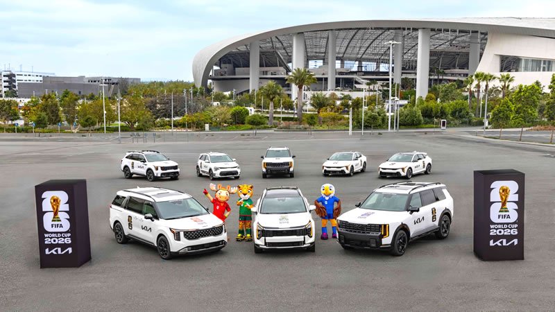 Kia entrega vehículos oficiales para la Copa Mundial de la FIFA 2026