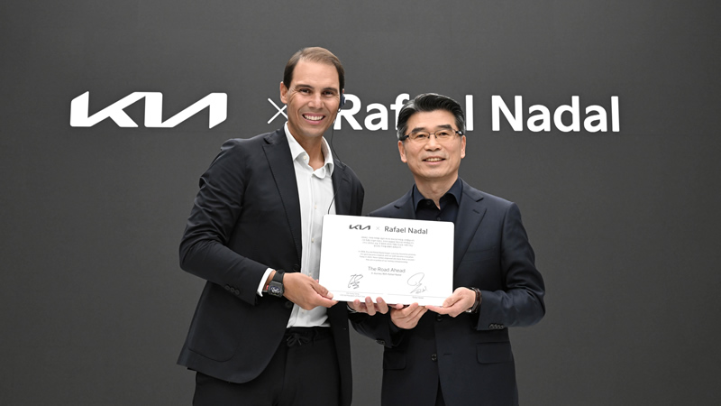 Kia Motors y el tenista español Rafael Nadal amplían su colaboración