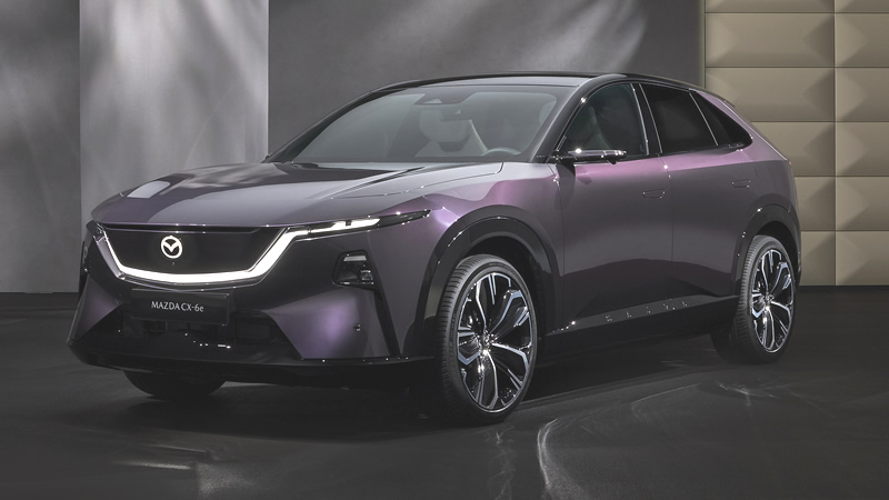 Mazda CX-6e: el nuevo SUV eléctrico debuta con hasta 484 kilómetros de autonomía