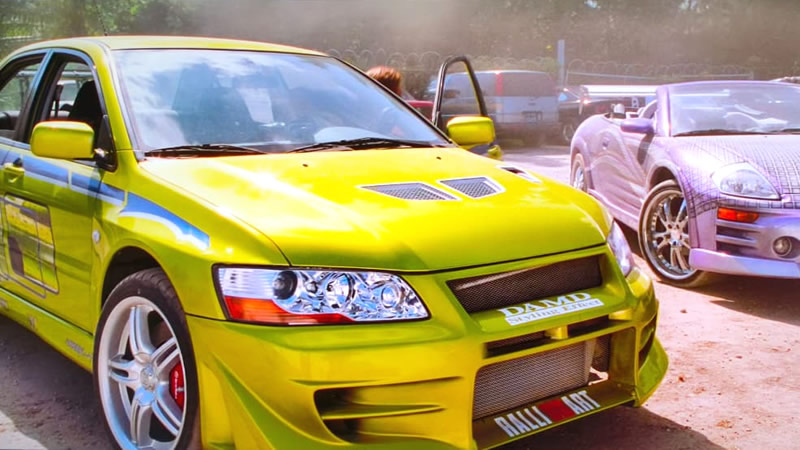 El legendario Mitsubishi Lancer EVO VII de 'Rápidos y Furiosos 2' vuelve a las pistas de la subasta