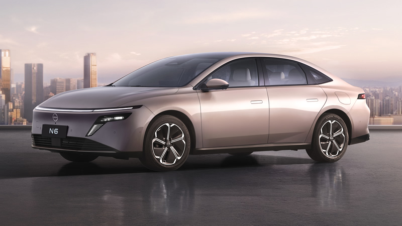Nissan lanza en China el N6, su primer sedán híbrido enchufable