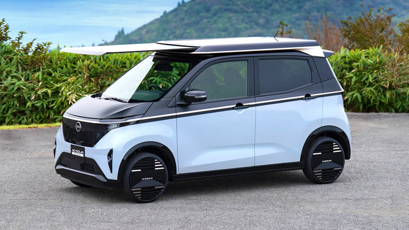 Nissan explora la carga solar con un prototipo del Sakura en el Japan Mobility Show 2025