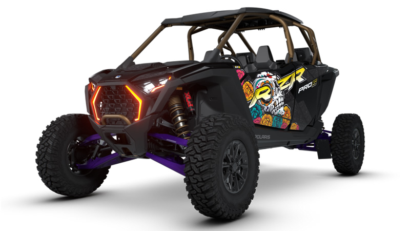 Polaris lanza el RZR PRO S 4 Ultimate Calavera y una edición artística exclusiva del General XP 4 1000 X TOT