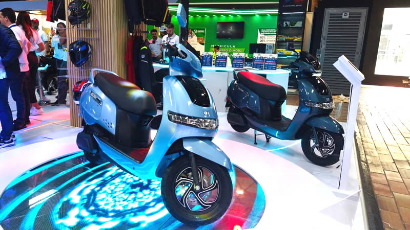 TVS iQube en Colombia: el nuevo scooter 100 por ciento eléctrico se presentó en Expo2Ruedas 2025