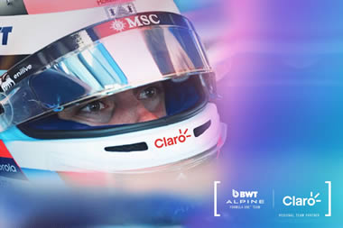 Claro apoya a Franco Colapinto y se convierte en nuevo partner regional de Alpine Formula One Team