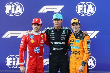 Aplastante pole position de Russell y colisión de Antonelli - Reporte Clasificación - GP de Azerbaiyán