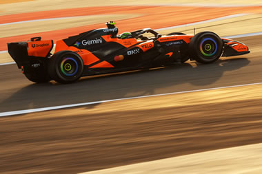 Norris marcó el mejor tiempo en el primer día de los tests en Bahrein