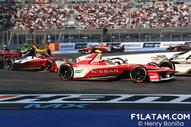 Nissan Formula E Team aseguró el podio en México con magistral remontada de Rowland
