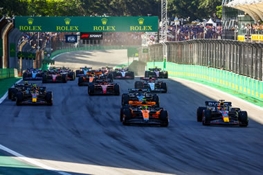 Grilla de partida de la Sprint del GP de Brasil 2025
