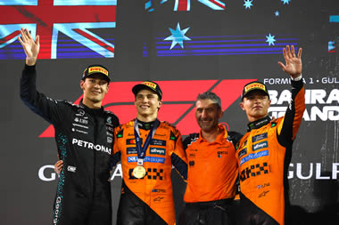 Piastri gana y se acerca a su compañero Norris por el campeonato - Reporte Carrera - GP de Bahrein