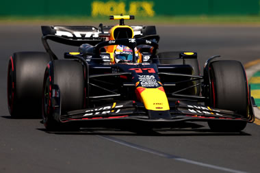 Parrilla de salida del Gran Premio de Australia tras penalización para Sergio Pérez