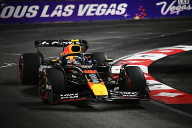 Parrilla de salida del GP de Las Vegas tras penalización para Tsunoda