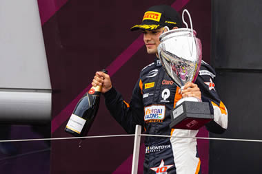 Sebastián Montoya logra en Silverstone su tercer podio en la FIA Fórmula 2