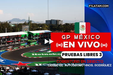 Tercera sesión de pruebas libres del Gran Premio de México - ¡EN VIVO!