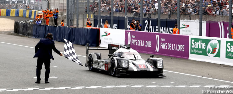 Porsche gana de nuevo en las 24 Horas de Le Mans tras el infortunio de Toyota 
