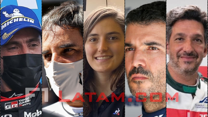 Los latinoamericanos en las 24 Horas de Le Mans: Pechito López, Montoya, Calderón, Rojas, González, Maldonado, Colapinto 