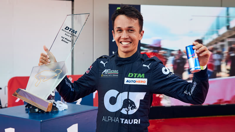 El piloto tailandés Alex Albon logró su primera victoria en el DTM