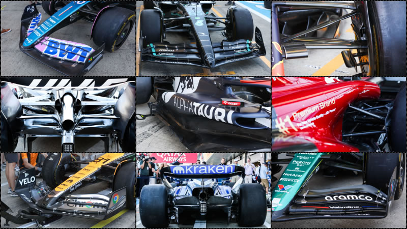 Listado de actualizaciones técnicas de los autos para el GP de Gran Bretaña 2023 