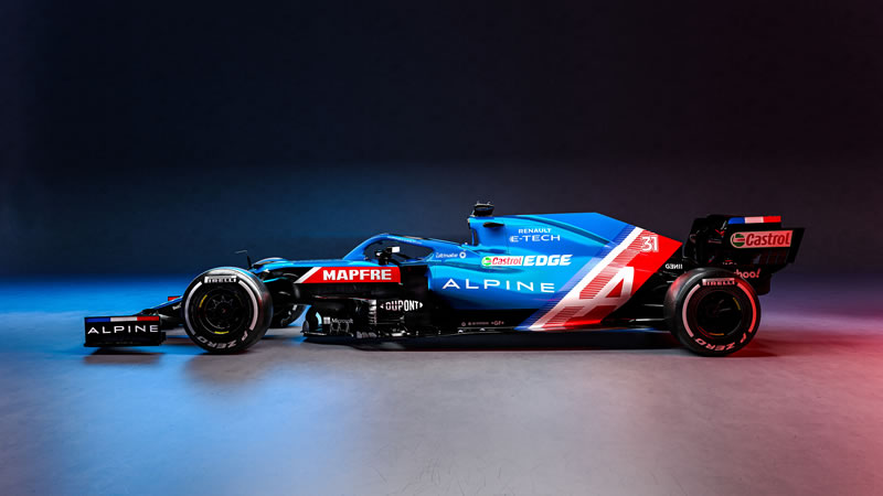 Se presenta el nuevo Alpine A521 de Fernando Alonso y Esteban Ocon