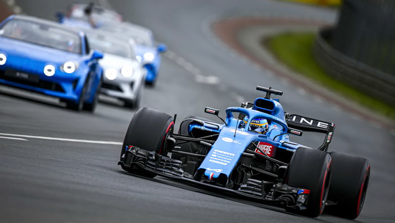 Un F1 gira por primera vez en el Circuito de la Sarthe, sede de las 24 Horas de Le Mans