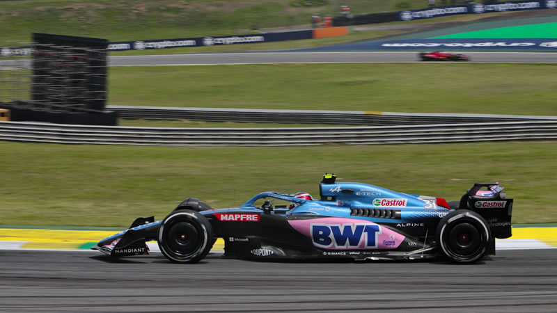 Esteban Ocon pasa al frente previo al Sprint en Interlagos - Reporte Pruebas Libres 2 - GP de Brasil 