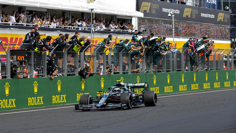 Aston Martin retira apelación de la descalificación de Vettel en Hungría. Sainz asegura el podio