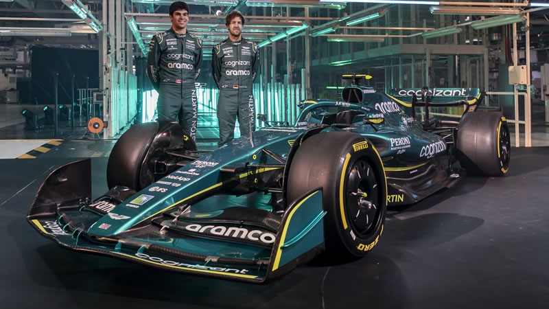 El nuevo Aston Martin AMR22 de Vettel y Stroll ya es una realidad 