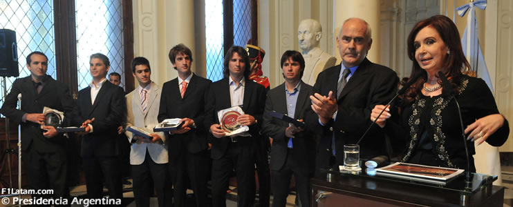 Presidenta Fernández anunció que se está cerrando el acuerdo para el regreso de la Fórmula 1 a la Argentina 