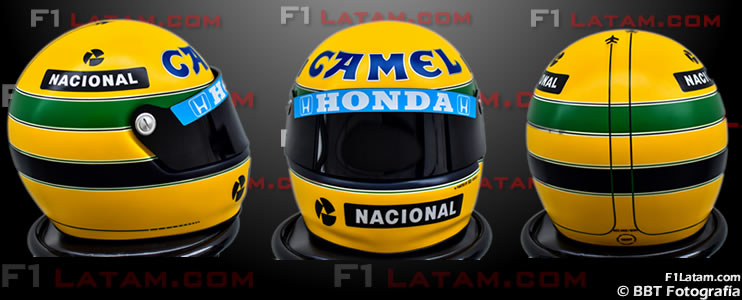 EXCLUSIVO: La historia del casco de Senna que recibió Hamilton tras igualar su récord de pole positions 