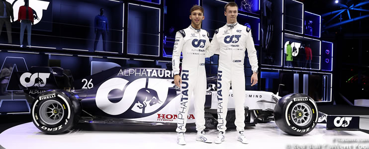 Toro Rosso se convierte en AlphaTauri y presenta el AT01 de Kvyat y Gasly