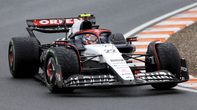 Grilla de partida del GP de Países Bajos 2023 tras penalización para Tsunoda 