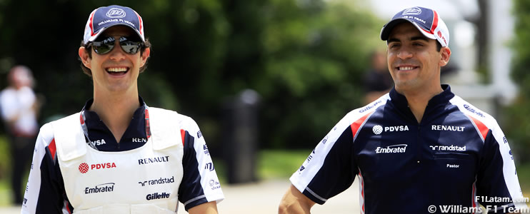 Un buen resultado esperan Maldonado y Senna - Previo  - GP de Singapur - Williams 