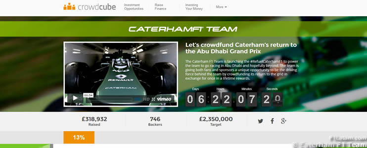 Caterham acude a los aficionados para poder competir en el Gran Premio de Abu Dhabi
 