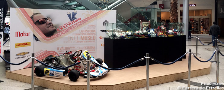 Museo del piloto colombiano Juan Pablo Montoya en el Centro Comercial Unicentro de Bogotá 