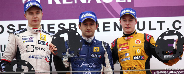 Audio: Entrevista con el colombiano Carlos Huertas tras victoria en la World Series by Renault en Aragón
 