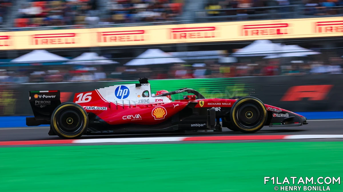 Leclerc nuevamente el más veloz en el Hermanos Rodríguez - Reporte Pruebas Libres 2 - GP de México