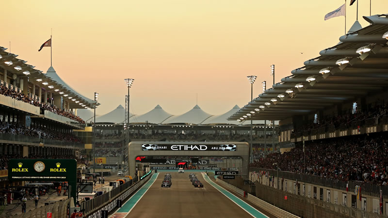 Parrilla de salida del Gran Premio de Abu Dhabi 2023