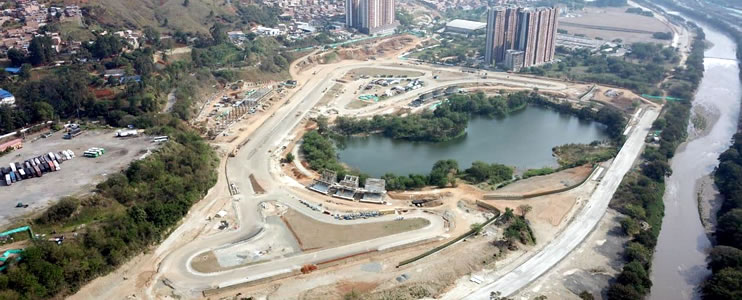 Se reanudan las obras del Antioquia Central Park, el nuevo autódromo que tendrá Colombia