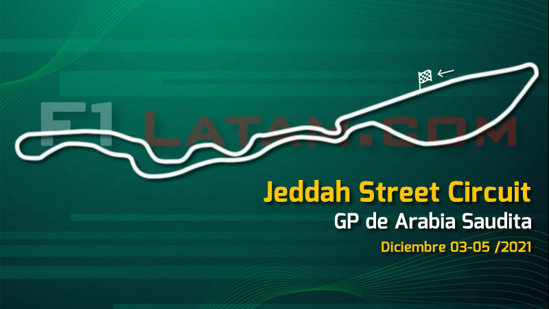 F1 revela todos los detalles del Jeddah Street Circuit y del GP de Arabia Saudita