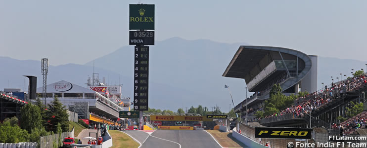 Todo a punto en el Circuit de Barcelona-Catalunya para dos semanas de tests de Fórmula 1