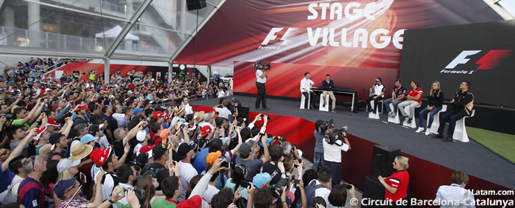 Con visita al pit lane y rueda de prensa oficial inician las actividades del GP de España en Barcelona
 