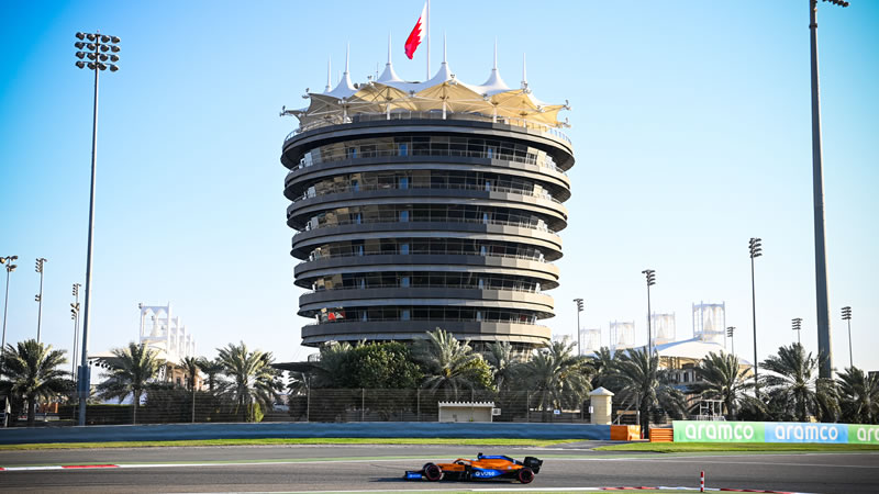 Grilla de partida del Gran Premio de Bahrein 2021